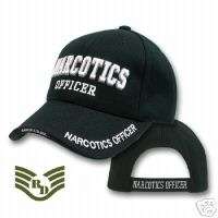 NARCOTICS OFFICER LAW ENFORCEMENT HAT HATS CAP CAPS  