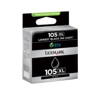 Lexmark 105 XL Black Ink Cartridge   NEW  