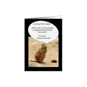  Dumb Animals   Groundhog Day Card Card Health & Personal 