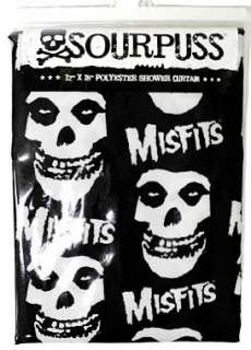 Shower Curtain Misfits Skull Punk Rockabilly Tattoo Retro Fiend Danzig 