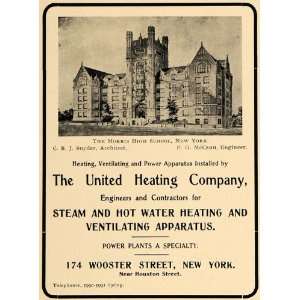   Snyder Architecture United Heating Hot Water   Original Print Ad