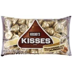Hersheys Kisses Milk Chocolate with Almonds 11 oz (Pack of 12 