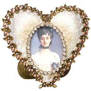 Jay Strongwater Oval Heart Photo Frame