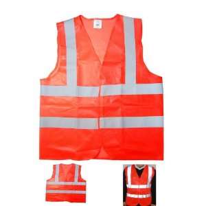 Price / EA) High Visibility Safety Vests, Poly Mesh / Reflective 