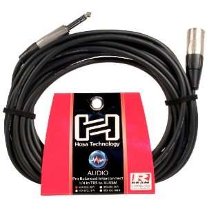   Hosa Hsx 030 30 Foot Rean 1/4 TRS to XLR 3 Pin Male Speaker Cable