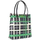 Kate Spade New York Checkmate Kate Marie Tote,Spearmint/Midnight,One 