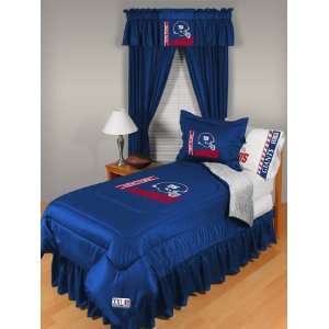   York Giants NFL Locker Room Full Bedskirt/Bedroom