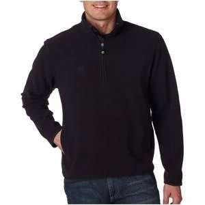  Timberland Mens Quarter Zip Fleece Jacket Black Large 