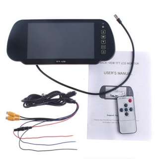   LCD Color Car Rearview Mirror Monitor DVD VCR VCD Backup Camera  