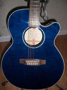   Series NEX Acoustic/Electric Blue Guitar EG440C STBY + Case   New
