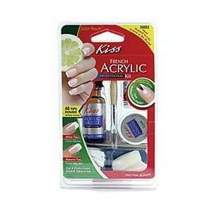  Kiss Nails French Acrylic Sculpture Kit (2 Packs) Beauty