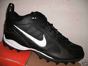 NIKE Mens Black Lace Up Football Turf Shoes Cleats Land Shark Mid 16 M 