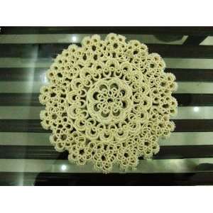  Unique Handmade bobbin lace Round Doily/Placemat12 