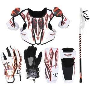   Lacrosse Starter Package   Gloves, Shoulder Pads, Arm Pads & Stick