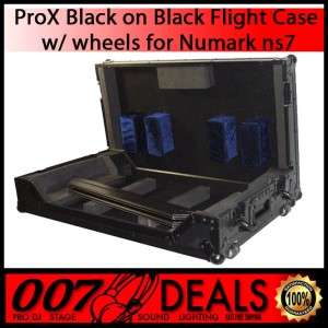ProX BLACK NUMARK NS7 FX ROAD FLIGHT READY ATA CASE T NS7WBL DJ AUDIO 