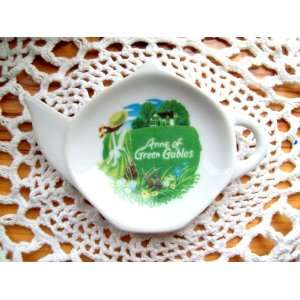  Green Gables China Tea Bag Holder: Kitchen & Dining