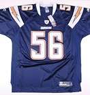San Diego CHARGERS #56 SHAWN MERRIMAN AUTHENTIC Game JERSEY Navy NFL 