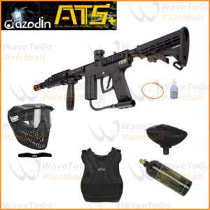 Azodin ATS+ Black Paintball Marker Gun Chest Neck Combo  