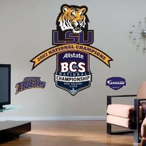 LSU Tigers 2007 BCS National Champions Fathead Wall Sticker