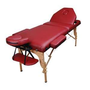   Portable Massage Table 4 Tatoo Spa Salon   Burgundy: Sports & Outdoors