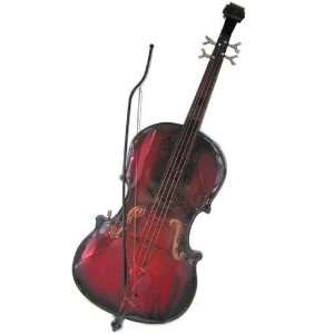  Red Orange Cello Metal Wall Art Home Decoration: Home 