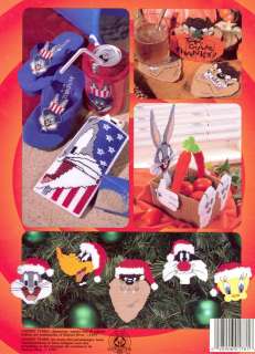 Official Holiday LOONEY TUNES Plastic Canvas Book Christmas ++  