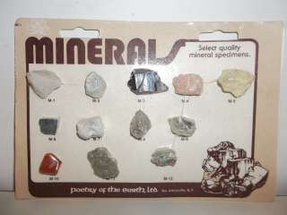   SPECIMEN MINERAL COLLECTION / Poetry Of The Earth, Ltd Amityville, NY