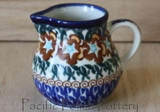 Polish Pottery Stoneware Creamer Pitcher Little CA  