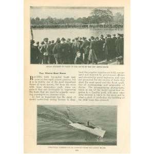  1911 Toy Motor Boat Races in London England illustrated 