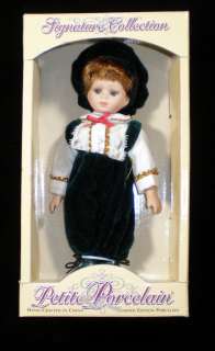 Mathew Petite Porcelain Doll Limited Edition Hand crafted Signature 