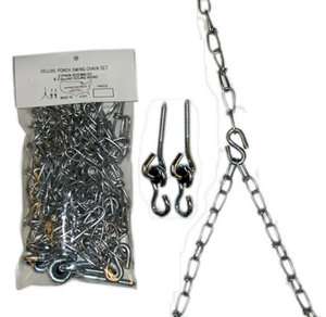 Deluxe Chain Set for Hanging Porch Swings,Chains Hooks  