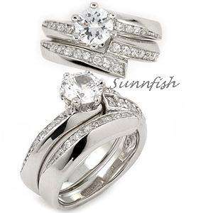 clear diamonds but not real mined diamonds an elegant ring set for 