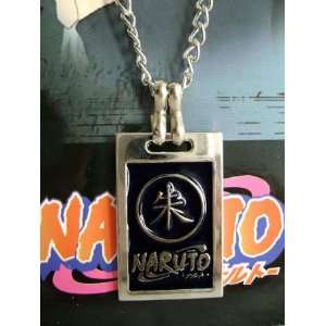  Naruto Silver/Black Itachi symbol necklace Toys & Games