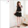 NWT Korean Clubwear Sleeveless Dress Black @Sheer Layer  