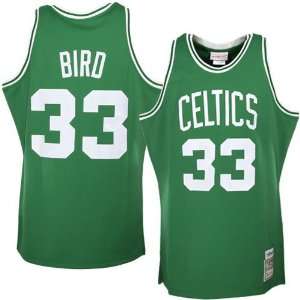   33 Larry Bird Green Authentic Throwback Jersey (44)