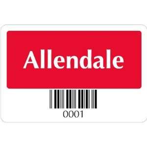 Parking Labels with Barcodes   Design WindowCling White Permit, 3 x 2 