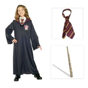 Harry Potters Hermione Child Costume including Gryffindor Robe 