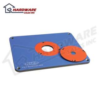 The Kreg PRS3030 router table insert plate is 3/8 inch thick and is 