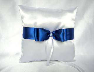 Royal Blue Flower Girl Basket Pillow Money/Card Box  