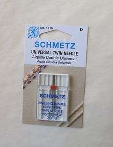 Sewing Machine Universal Twin Needle Schmetz 1716 130 / 705 2.0 / 80 