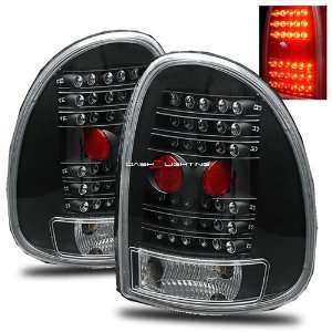  96 00 Plymouth Grand Voyager LED Tail Lights   Black 