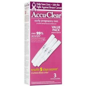  Accu Clear Pregnancy Test 3 ct (Quantity of 4) Health 