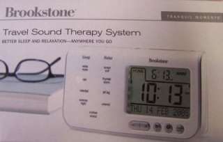 Travel Tranquil Moments Alarm Clock Sound Therapy Machine BROOKSTONE 