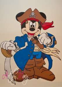 MICKEY hand painted wallpaper mural ~ Your choice  