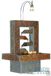 Natural Slate Stone Tabletop Fountain with Light 22  
