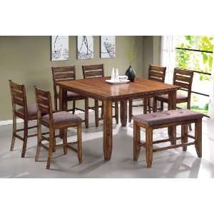   Counter Height Dining Room Set in Antique Oak Finish