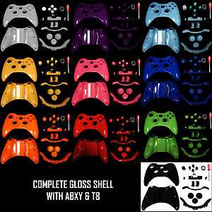 Xbox 360 Gloss Controller Shell LT/RT LB/RB Sync Thumbstick Dpad ABXY 
