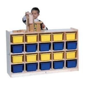  Steffy Wood 20 Tray Mobile Storage Cubby