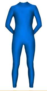 Bodysuit Unitard Mock Spandex Slight Sheen Royal Blue Child Sizes New 