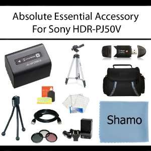  Absolute Essential Accessory Kit For Sony HDR PJ50V High 